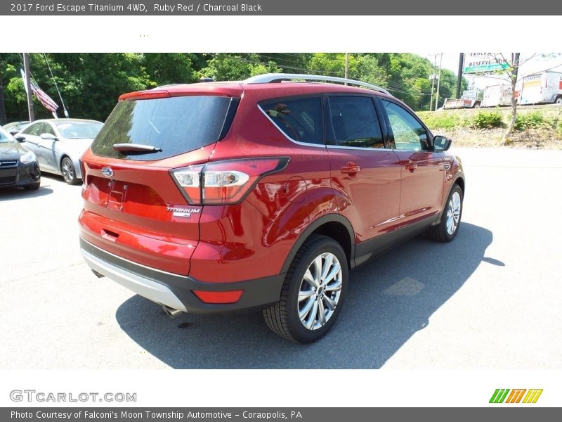 Ruby Red / Charcoal Black 2017 Ford Escape Titanium 4WD