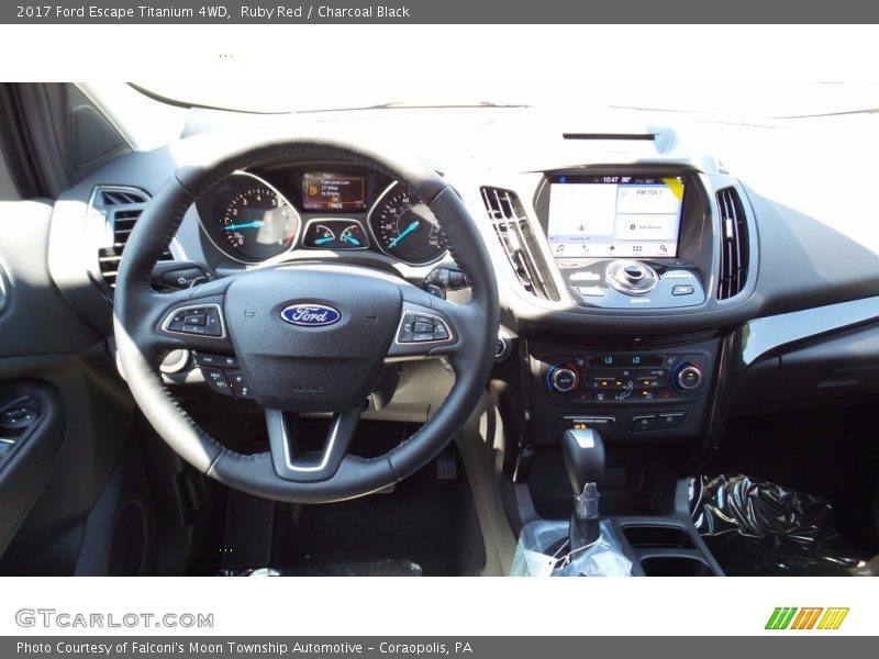 Ruby Red / Charcoal Black 2017 Ford Escape Titanium 4WD