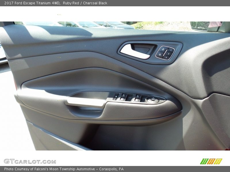 Ruby Red / Charcoal Black 2017 Ford Escape Titanium 4WD