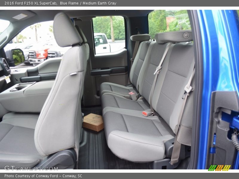 Blue Flame / Medium Earth Gray 2016 Ford F150 XL SuperCab