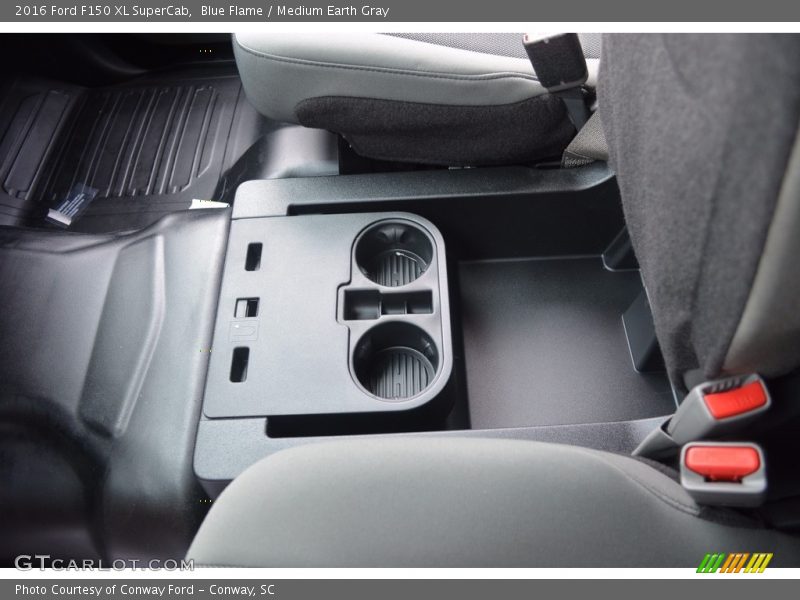 Blue Flame / Medium Earth Gray 2016 Ford F150 XL SuperCab