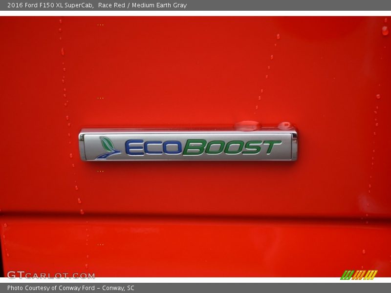 Race Red / Medium Earth Gray 2016 Ford F150 XL SuperCab