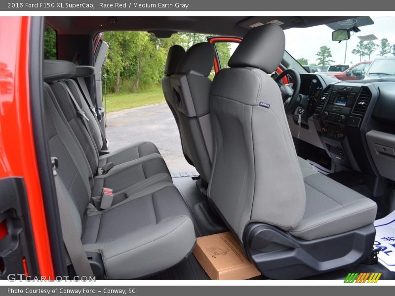 Race Red / Medium Earth Gray 2016 Ford F150 XL SuperCab