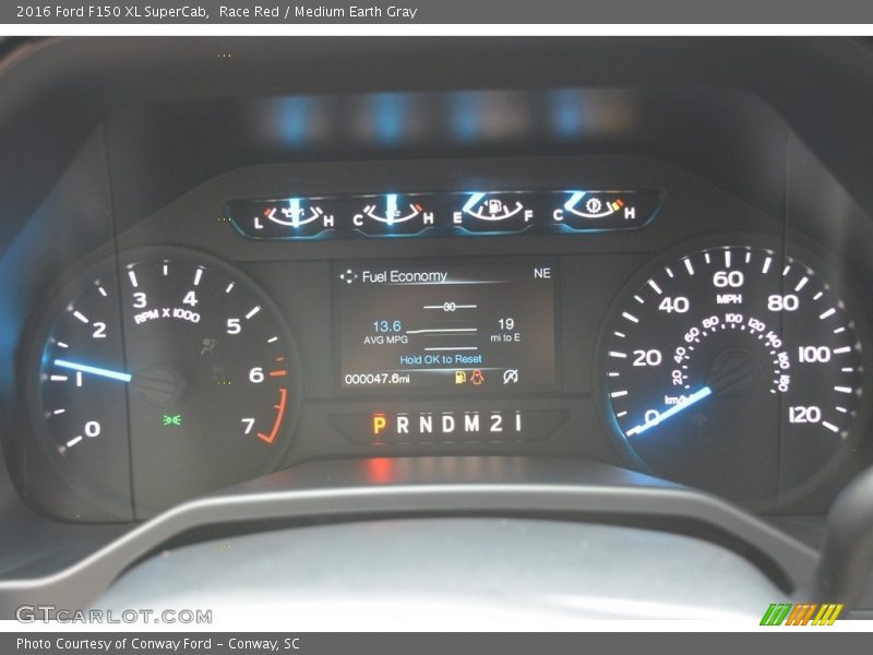 Race Red / Medium Earth Gray 2016 Ford F150 XL SuperCab