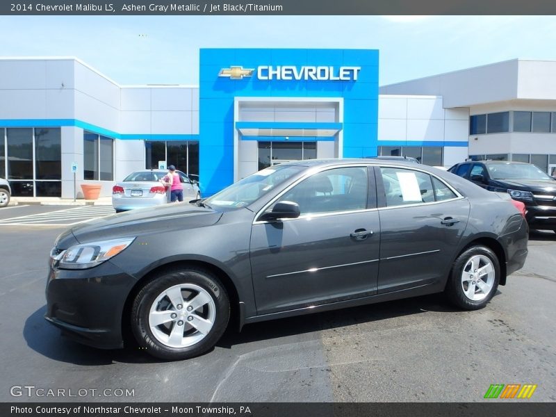 Ashen Gray Metallic / Jet Black/Titanium 2014 Chevrolet Malibu LS