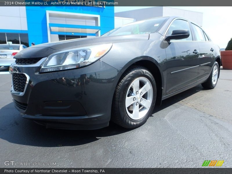 Ashen Gray Metallic / Jet Black/Titanium 2014 Chevrolet Malibu LS