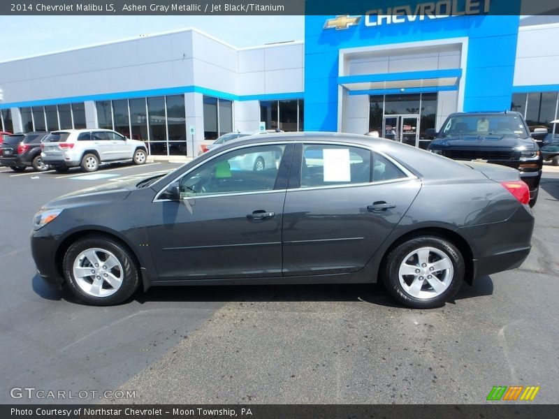 Ashen Gray Metallic / Jet Black/Titanium 2014 Chevrolet Malibu LS