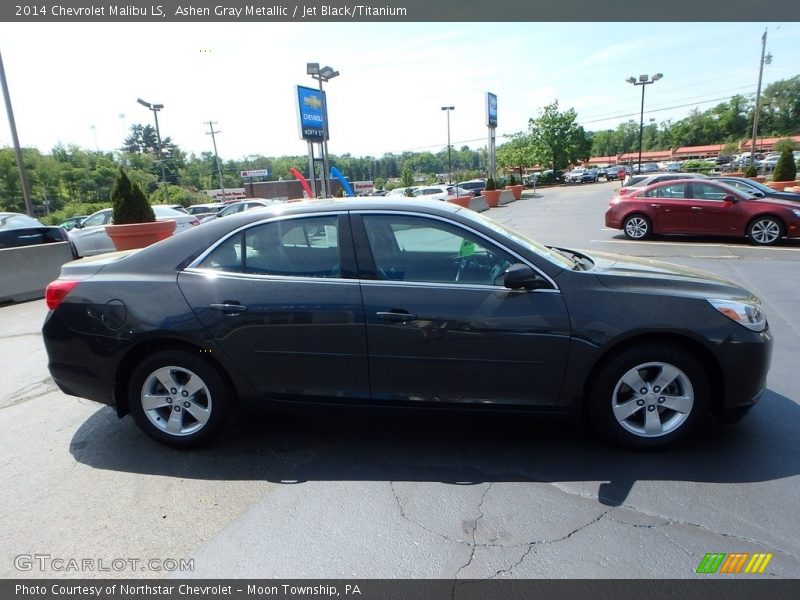 Ashen Gray Metallic / Jet Black/Titanium 2014 Chevrolet Malibu LS
