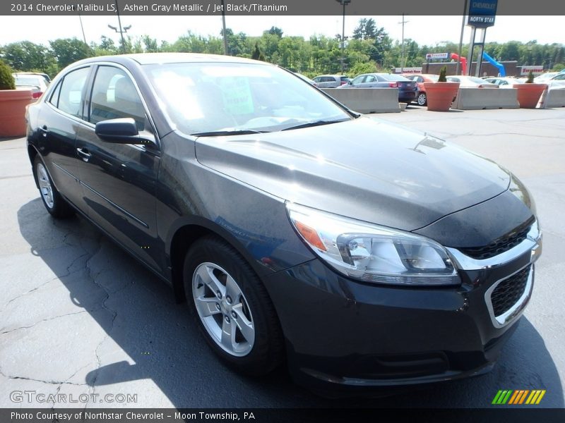 Ashen Gray Metallic / Jet Black/Titanium 2014 Chevrolet Malibu LS