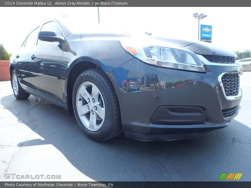 Ashen Gray Metallic / Jet Black/Titanium 2014 Chevrolet Malibu LS