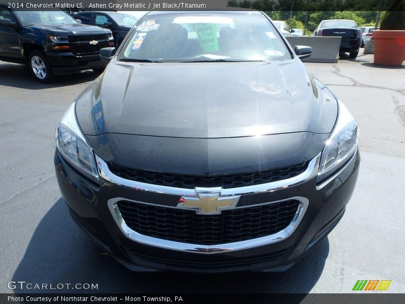 Ashen Gray Metallic / Jet Black/Titanium 2014 Chevrolet Malibu LS