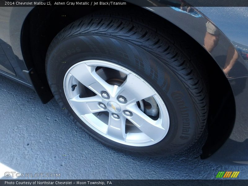 Ashen Gray Metallic / Jet Black/Titanium 2014 Chevrolet Malibu LS