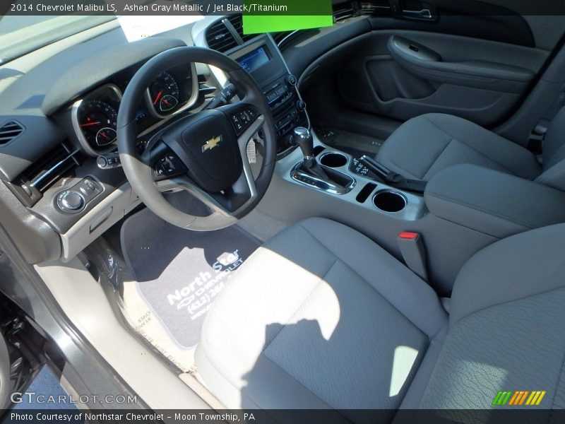 Ashen Gray Metallic / Jet Black/Titanium 2014 Chevrolet Malibu LS