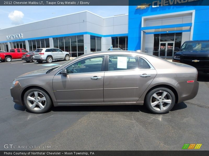 Taupe Gray Metallic / Ebony 2012 Chevrolet Malibu LT