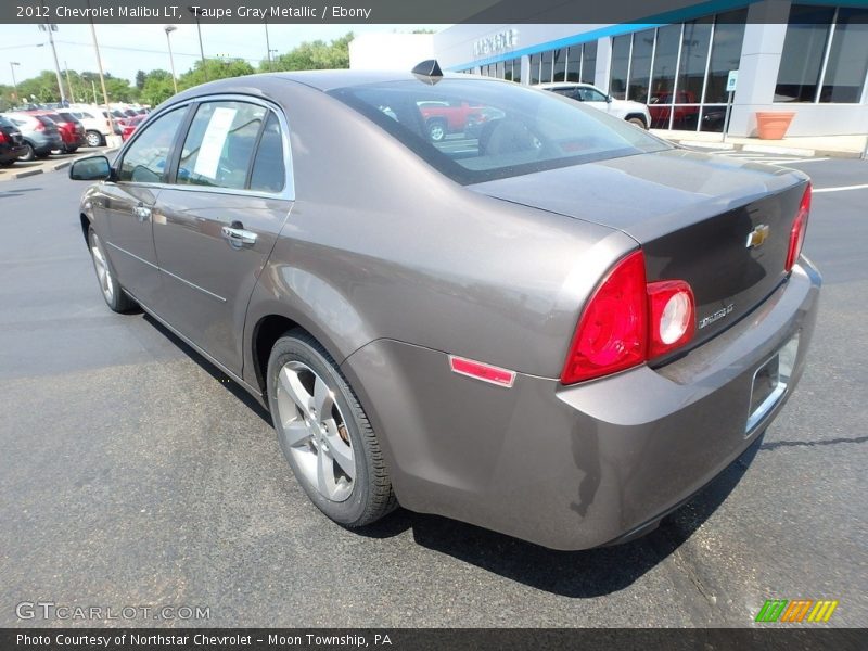 Taupe Gray Metallic / Ebony 2012 Chevrolet Malibu LT