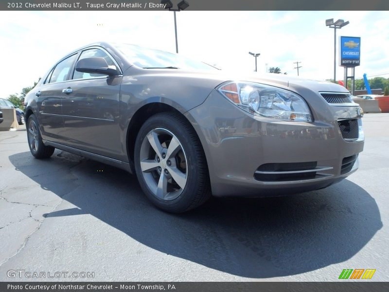 Taupe Gray Metallic / Ebony 2012 Chevrolet Malibu LT