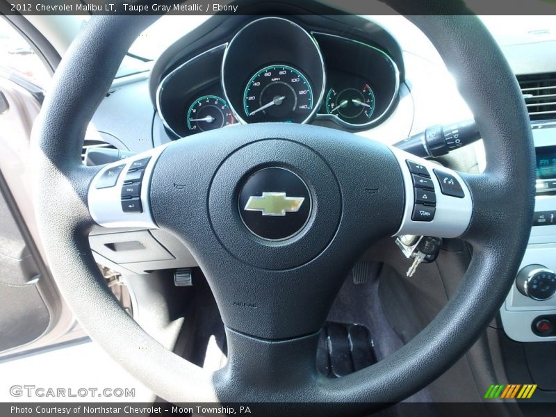 Taupe Gray Metallic / Ebony 2012 Chevrolet Malibu LT