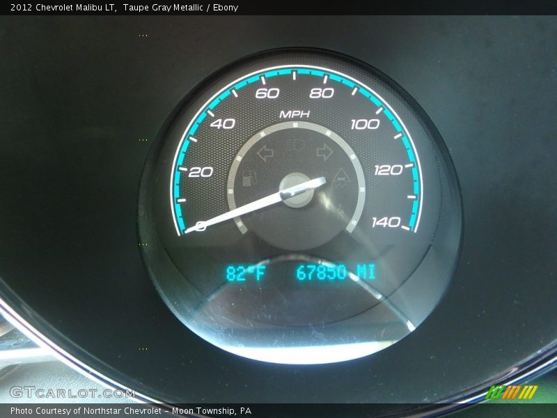 Taupe Gray Metallic / Ebony 2012 Chevrolet Malibu LT