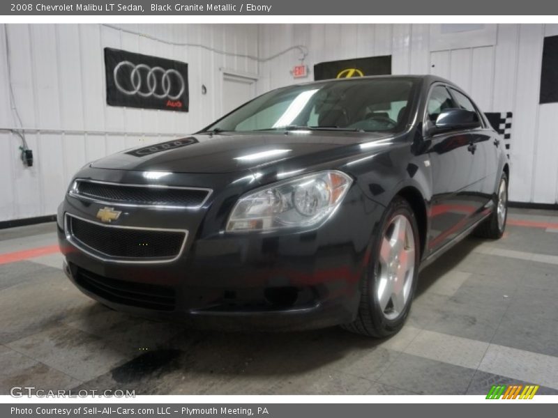 Black Granite Metallic / Ebony 2008 Chevrolet Malibu LT Sedan