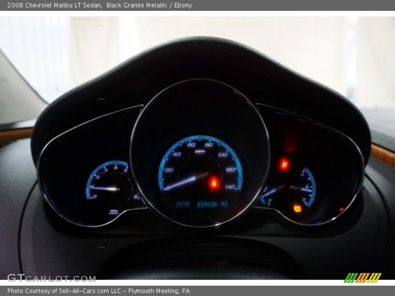 Black Granite Metallic / Ebony 2008 Chevrolet Malibu LT Sedan