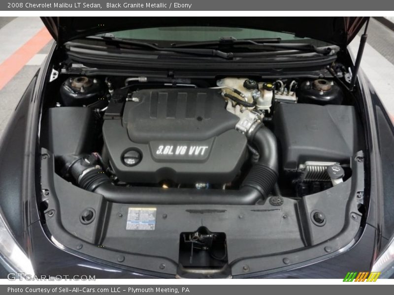 Black Granite Metallic / Ebony 2008 Chevrolet Malibu LT Sedan