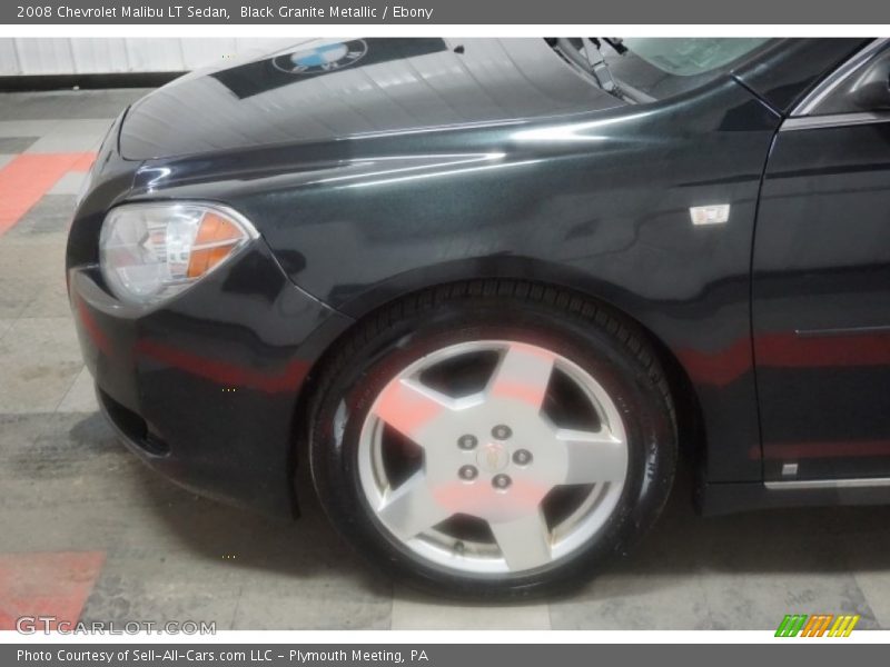 Black Granite Metallic / Ebony 2008 Chevrolet Malibu LT Sedan