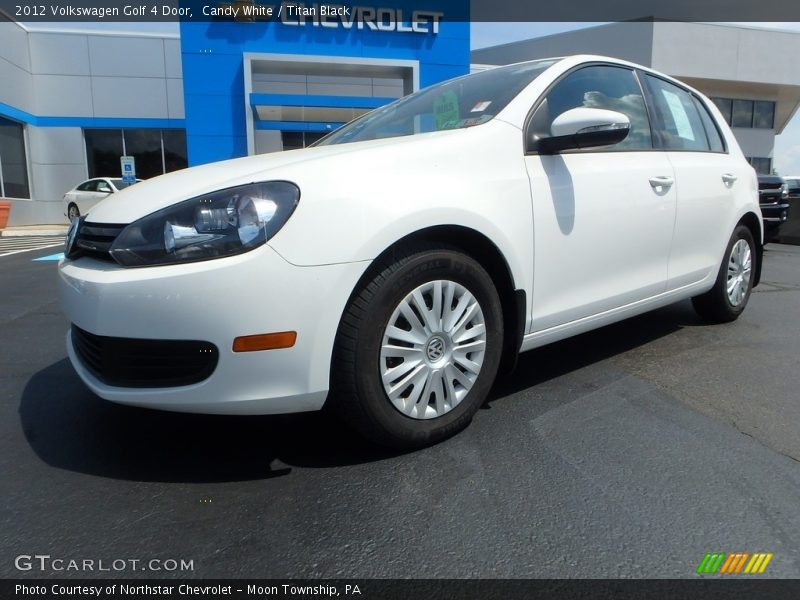 Candy White / Titan Black 2012 Volkswagen Golf 4 Door