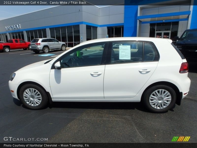 Candy White / Titan Black 2012 Volkswagen Golf 4 Door