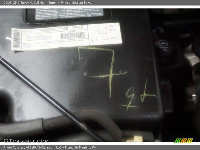 Summit White / Medium Pewter 2003 GMC Envoy XL SLE 4x4