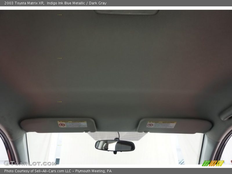 Indigo Ink Blue Metallic / Dark Gray 2003 Toyota Matrix XR