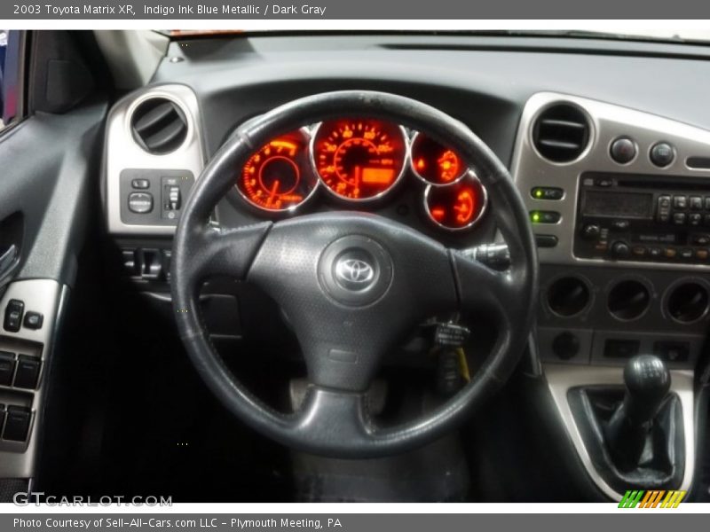 Indigo Ink Blue Metallic / Dark Gray 2003 Toyota Matrix XR