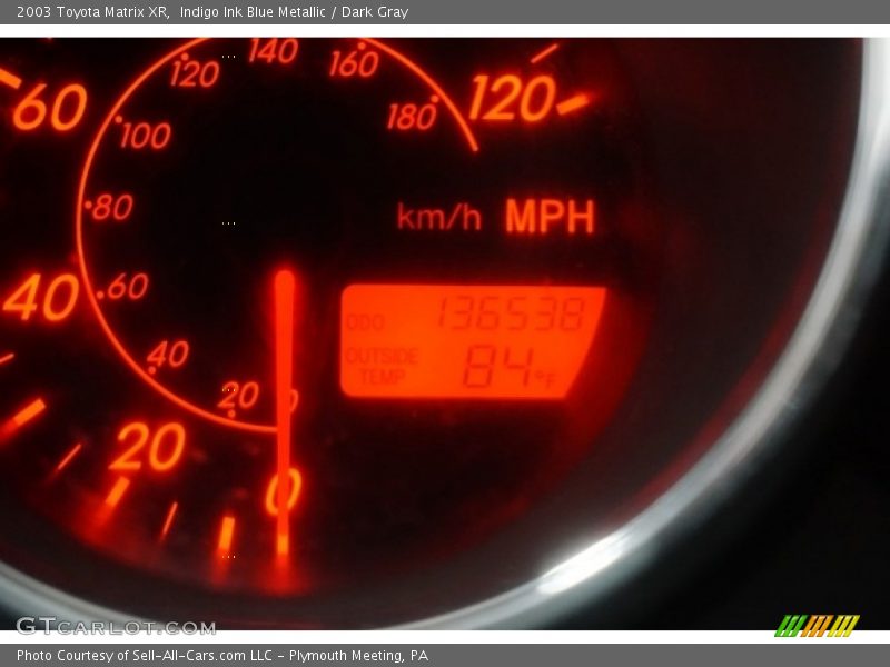Indigo Ink Blue Metallic / Dark Gray 2003 Toyota Matrix XR