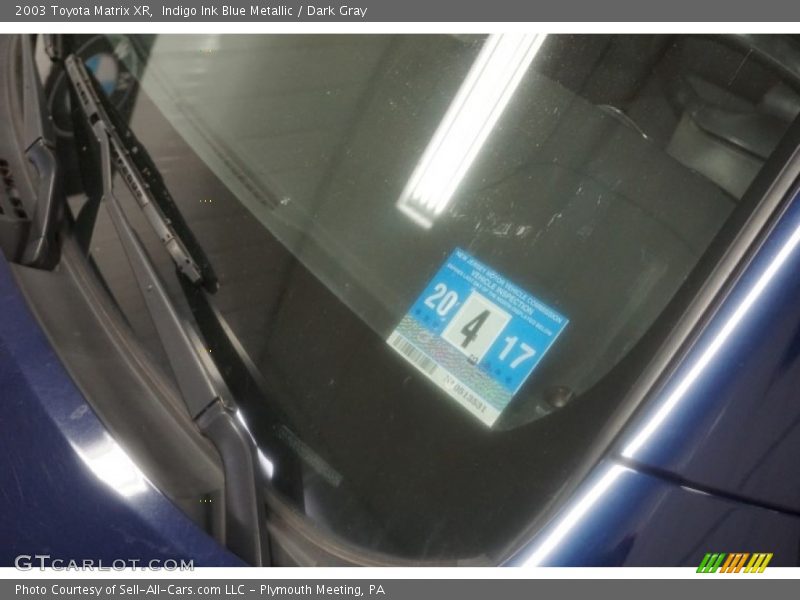 Indigo Ink Blue Metallic / Dark Gray 2003 Toyota Matrix XR