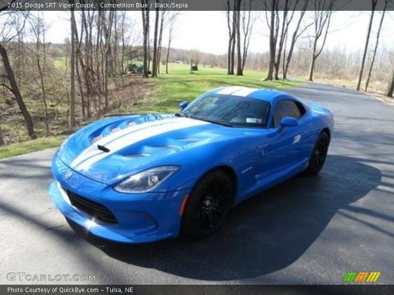 Competition Blue / Black/Sepia 2015 Dodge SRT Viper Coupe