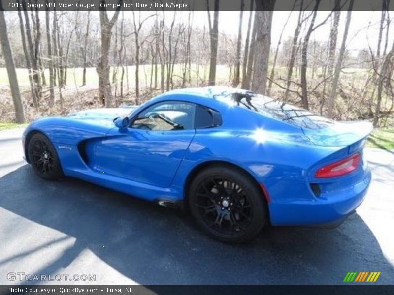 Competition Blue / Black/Sepia 2015 Dodge SRT Viper Coupe