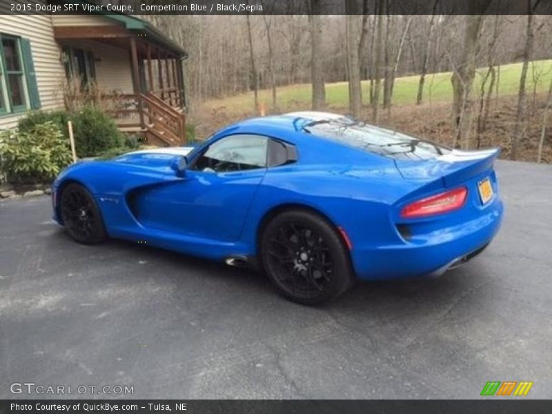 Competition Blue / Black/Sepia 2015 Dodge SRT Viper Coupe