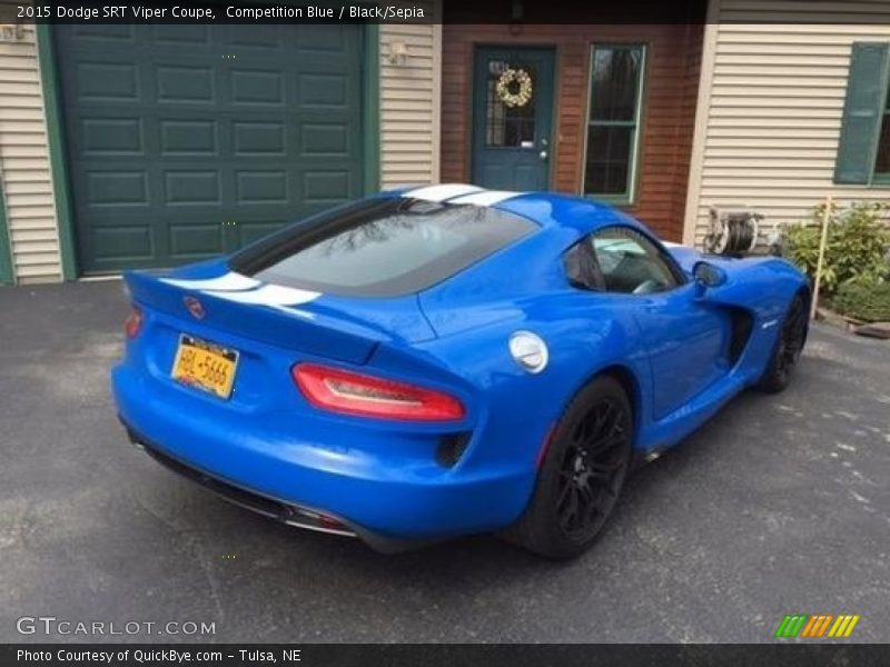Competition Blue / Black/Sepia 2015 Dodge SRT Viper Coupe