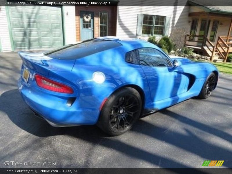 Competition Blue / Black/Sepia 2015 Dodge SRT Viper Coupe