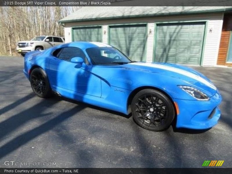 Competition Blue / Black/Sepia 2015 Dodge SRT Viper Coupe