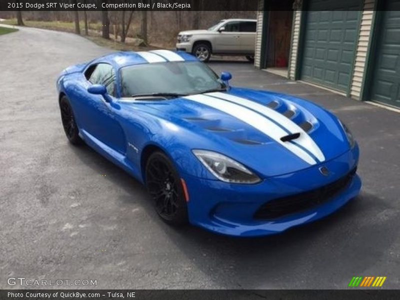 Competition Blue / Black/Sepia 2015 Dodge SRT Viper Coupe
