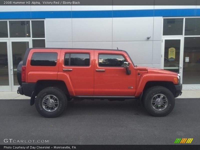 Victory Red / Ebony Black 2008 Hummer H3 Alpha