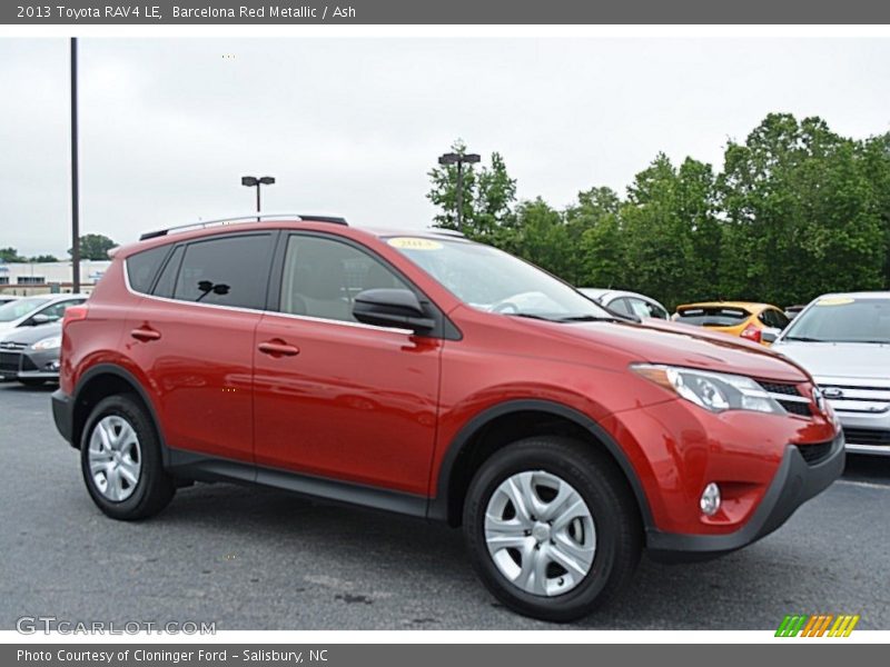 Barcelona Red Metallic / Ash 2013 Toyota RAV4 LE