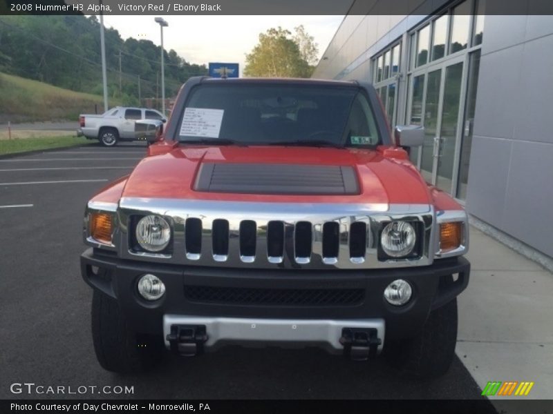 Victory Red / Ebony Black 2008 Hummer H3 Alpha
