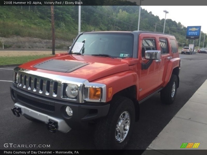 Victory Red / Ebony Black 2008 Hummer H3 Alpha