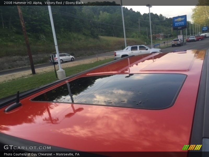Victory Red / Ebony Black 2008 Hummer H3 Alpha