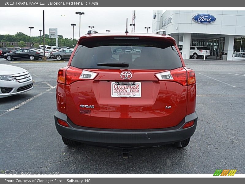 Barcelona Red Metallic / Ash 2013 Toyota RAV4 LE