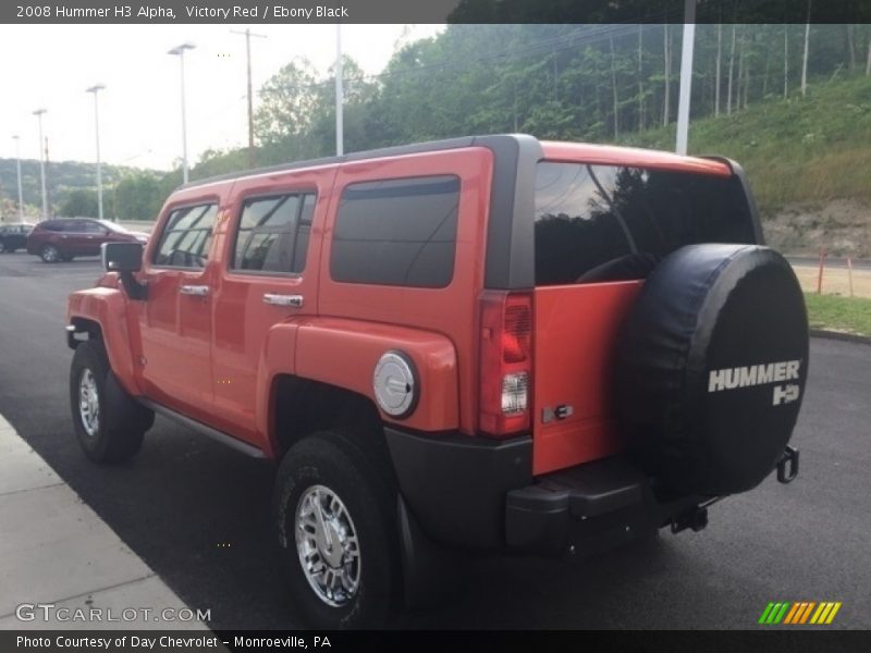 Victory Red / Ebony Black 2008 Hummer H3 Alpha