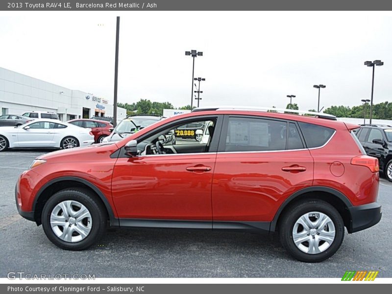 Barcelona Red Metallic / Ash 2013 Toyota RAV4 LE