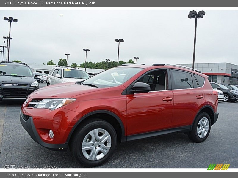 Barcelona Red Metallic / Ash 2013 Toyota RAV4 LE