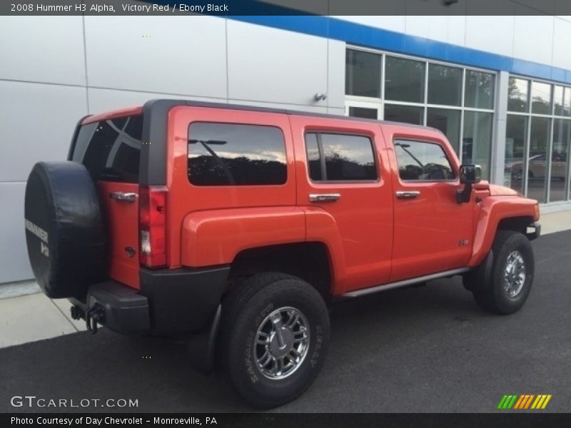 Victory Red / Ebony Black 2008 Hummer H3 Alpha